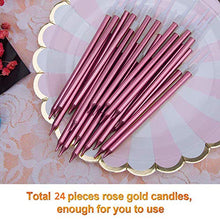 Carica l'immagine nel visualizzatore di Gallery, YFOX 24 candeline per Decorare Torte e Feste di Rose Gold