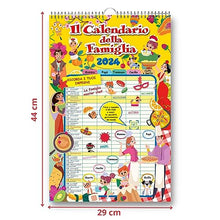 Carica l'immagine nel visualizzatore di Gallery, EURO PUBLISHING: Calendario Agenda della Famiglia 2024 29x44cm