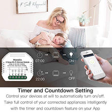 Carica l'immagine nel visualizzatore di Gallery, MoesGo Mini 2 Gang Modulo smart WiFi fai da te per interruttori, modello...