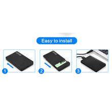 Carica l'immagine nel visualizzatore di Gallery, EasyULT Case Esterno per Disco Rigido 2.5", USB 3.0 Esterno-Nero, Nero - Ilgrandebazar