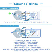 Carica l'immagine nel visualizzatore di Gallery, meross Wifi Smart Interruttore Parete Italiana Intelligente, 1/2/3 Gang...