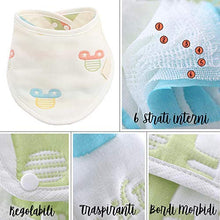 Carica l'immagine nel visualizzatore di Gallery, Bavaglini Neonato Allattamento e Dentizione, 100% Cotone Super UNISEX - Ilgrandebazar