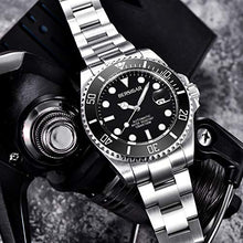 Carica l'immagine nel visualizzatore di Gallery, BERSIGAR acciaio inossidabile analogica Automatico impermeabil e Nero - Ilgrandebazar