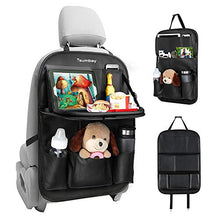 Carica l'immagine nel visualizzatore di Gallery, Tsumbay Proteggi Sedili Auto Bambini Organizer con Multi-tasca e Nero