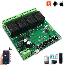 Carica l'immagine nel visualizzatore di Gallery, Newgoal Modulo relè Smart Switch WiFi a 4 canali, TUYA/App Life Dc4-ty