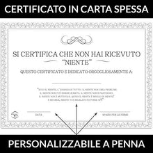 Carica l'immagine nel visualizzatore di Gallery, Regala Il Niente - Idea Regalo per Scherzo, Natale, Scherzo Laurea,...