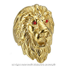 Carica l'immagine nel visualizzatore di Gallery, BOBIJOO JEWELRY - Grande e Pesante Anello Uomo di Leone Testa... - Ilgrandebazar