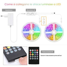 Carica l'immagine nel visualizzatore di Gallery, Striscia LED 15M Bluetooth 5050 SMD RGB,AWANFI Nastri Led 15m