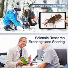 Carica l'immagine nel visualizzatore di Gallery, Microscopio Digitale Wireless, YINAMA Microscopio Ingrandimento da 50X-1000X, 8 luci a LED, Mini Microscopio portatile, 2MP 1080P, compatibile con Android, iPad PC MAC Windows
