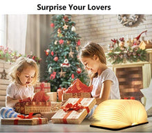 Carica l'immagine nel visualizzatore di Gallery, Yuanj Lampada Libro USB Ricaricabile, a Forma di Libro, Luce LED di... - Ilgrandebazar