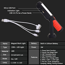 Carica l'immagine nel visualizzatore di Gallery, LIVEHITOP Magnetico Torcia Lampade di Ispezione, Ricaricabile COB + LED Luce... - Ilgrandebazar