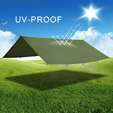 Carica l'immagine nel visualizzatore di Gallery, Odoland Tarp Tenda Parasole da Spiaggia con Ancoraggio a Sabbia e Corde...