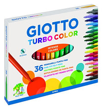 Carica l'immagine nel visualizzatore di Gallery, Giotto Turbo Color pennarelli in astuccio da 36 colori - Ilgrandebazar