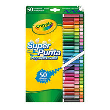 Carica l'immagine nel visualizzatore di Gallery, CRAYOLA Pennarelli Lavabili, Punta Media, per Scuola e Tempo Libero, 50 Pezzi - Ilgrandebazar