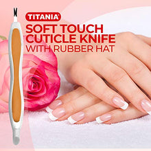 Carica l'immagine nel visualizzatore di Gallery, Titania Softtouch - Coltello per cuticole, con manico in gomma, in...