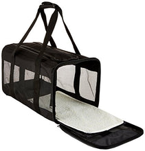 Carica l'immagine nel visualizzatore di Gallery, AmazonBasics - Trasportino Morbido per Cani e Gatti - Grande (50 x 25.9 x...