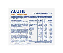 Carica l'immagine nel visualizzatore di Gallery, Acutil Multivitaminico Effervescente, Integratore Alimentare con Vitamina...
