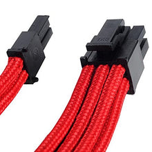 Carica l'immagine nel visualizzatore di Gallery, SilverStone SST-PP07-PCIR - cavo di estensione sleevato 8pin a PCI-E rosso