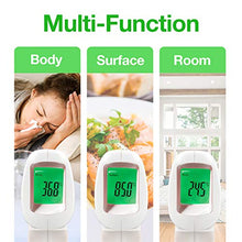 Carica l'immagine nel visualizzatore di Gallery, Easy@Home Termometro frontale a infrarossi senza contatto 3 in 1, display...