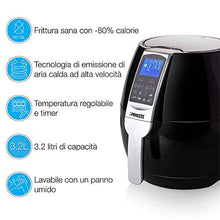 Carica l'immagine nel visualizzatore di Gallery, Princess Digital Aerofryer XL 182020 Friggitrice ad Aria Calda, 1.500 Watt, capacità: 3,2 L, 1500 W, 3.2 Litri, Plastica, Argento/Nero