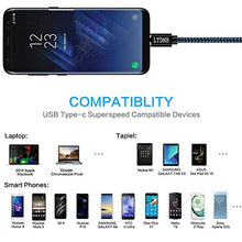 Carica l'immagine nel visualizzatore di Gallery, LTDNB Cavo USB C, [3 Pezzi,1M+1M+2M] Nylon Type-C Compatibile per...