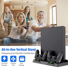 Carica l'immagine nel visualizzatore di Gallery, BEBONCOOL PS4 Supporto Verticale Stand Vertical Controller Charger...