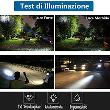 Carica l'immagine nel visualizzatore di Gallery, Ventdest Fari Moto, 2 * U5 Cree LED Faretti Frontali, 3000LM 6500K...