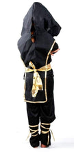 Carica l'immagine nel visualizzatore di Gallery, Costume Ninja Bambino Carnevale Vestito Samurai 7-10 Taglia - anni, Nero - Ilgrandebazar