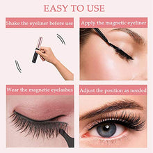 Carica l'immagine nel visualizzatore di Gallery, Sunwuun Ciglia Magnetiche con Eyeliner Magnetico, 3D Magnetiche...
