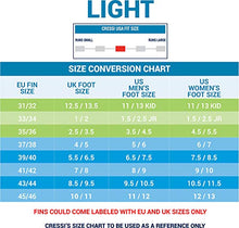 Carica l'immagine nel visualizzatore di Gallery, Cressi Light, Pinne Corte Leggere e Potenti per 37/38 EU, Nero/Bianco