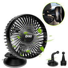 Carica l'immagine nel visualizzatore di Gallery, DIKI Ventilatore Auto, USB Ventola per Auto A 3 velocità Ventola...