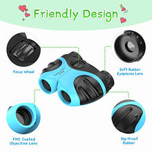 Carica l'immagine nel visualizzatore di Gallery, Teaisiy 8x21 Compatto Binocolo per Bambini -Giocattoli &amp; Regalo Azzurro