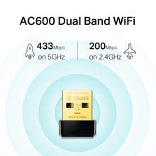 Carica l'immagine nel visualizzatore di Gallery, TP-Link Archer T2U Nano Adattatore USB Scheda di Rete, Wireless Normale, Nero - Ilgrandebazar
