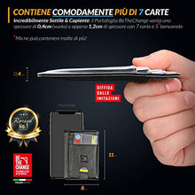 Carica l'immagine nel visualizzatore di Gallery, Portafoglio Uomo Piccolo Sottile - Mini Porta Carte Credito Pelle con...