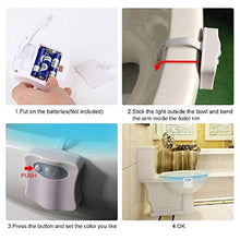Carica l'immagine nel visualizzatore di Gallery, Luce WC per Bagno，Lampada Notturne Bagno Led Batteria con Sensore di... - Ilgrandebazar