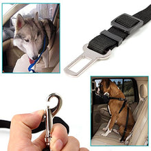 Carica l'immagine nel visualizzatore di Gallery, Neuftech Cani Guinzaglio Cintura di Sicurezza Auto Regolabile Per Cane Nero