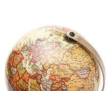 Carica l'immagine nel visualizzatore di Gallery, Exerz 14cm Mappamondo Antico - Mappa inglese - Supporto in metallo