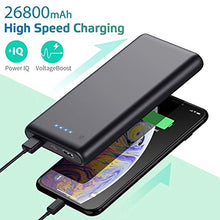Carica l'immagine nel visualizzatore di Gallery, Ekrist Powerbank 26800mAh【Alta capacità &amp; Ricarica Rapida】 Caricatore Nero - Ilgrandebazar