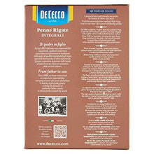 Carica l'immagine nel visualizzatore di Gallery, De Cecco Penne Rigate Integrali - 500 g