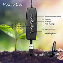 Carica l'immagine nel visualizzatore di Gallery, Lampada per Piante, Directtyteam 36LEDs 18W Pianta Interno Crescita...
