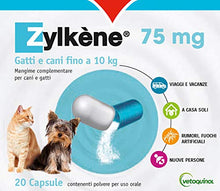 Carica l'immagine nel visualizzatore di Gallery, Zylkene Mangime Complementare per Gatti e Cani Fino a 10 Kg