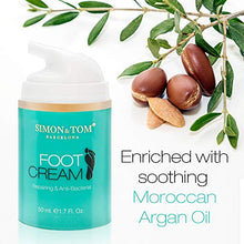 Carica l'immagine nel visualizzatore di Gallery, Simon &amp; Tom Crema Idratante per i Piedi con Olio di Argan, Tea Tree Oil e...