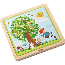 Carica l'immagine nel visualizzatore di Gallery, HABA Favorite Season in Legno Puzzle verde - Ilgrandebazar