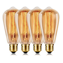Carica l'immagine nel visualizzatore di Gallery, Wedna 60W Edison Vintage lampadina ST64 E27 lampada bar stile 4X - Ilgrandebazar