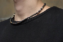 Carica l'immagine nel visualizzatore di Gallery, Collana CHRO09 Occhio di tigre scura per uomo e donna - Ilgrandebazar