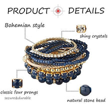 Carica l'immagine nel visualizzatore di Gallery, Milacolato 4 Set Braccialetti Impilabili per Donne con Perline... - Ilgrandebazar
