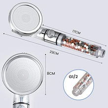Carica l'immagine nel visualizzatore di Gallery, Rovtop Soffione Doccia Anticalcare Alta Pressione - Universale 3 Mode...