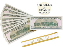 Carica l'immagine nel visualizzatore di Gallery, Banconote dollari fac simile - 100 Stampe Old Style $100 10K STACK - Ilgrandebazar