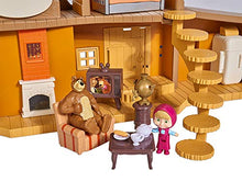 Carica l'immagine nel visualizzatore di Gallery, Simba – Masha &amp; michka – Casa di 2 ETAGES + 1 Bambola 12 cm e Accessori