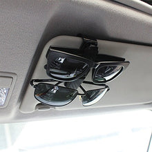 Carica l'immagine nel visualizzatore di Gallery, FineGood - Set di 2 Supporti per Occhiali da Sole Auto, con Clip Nero - Ilgrandebazar